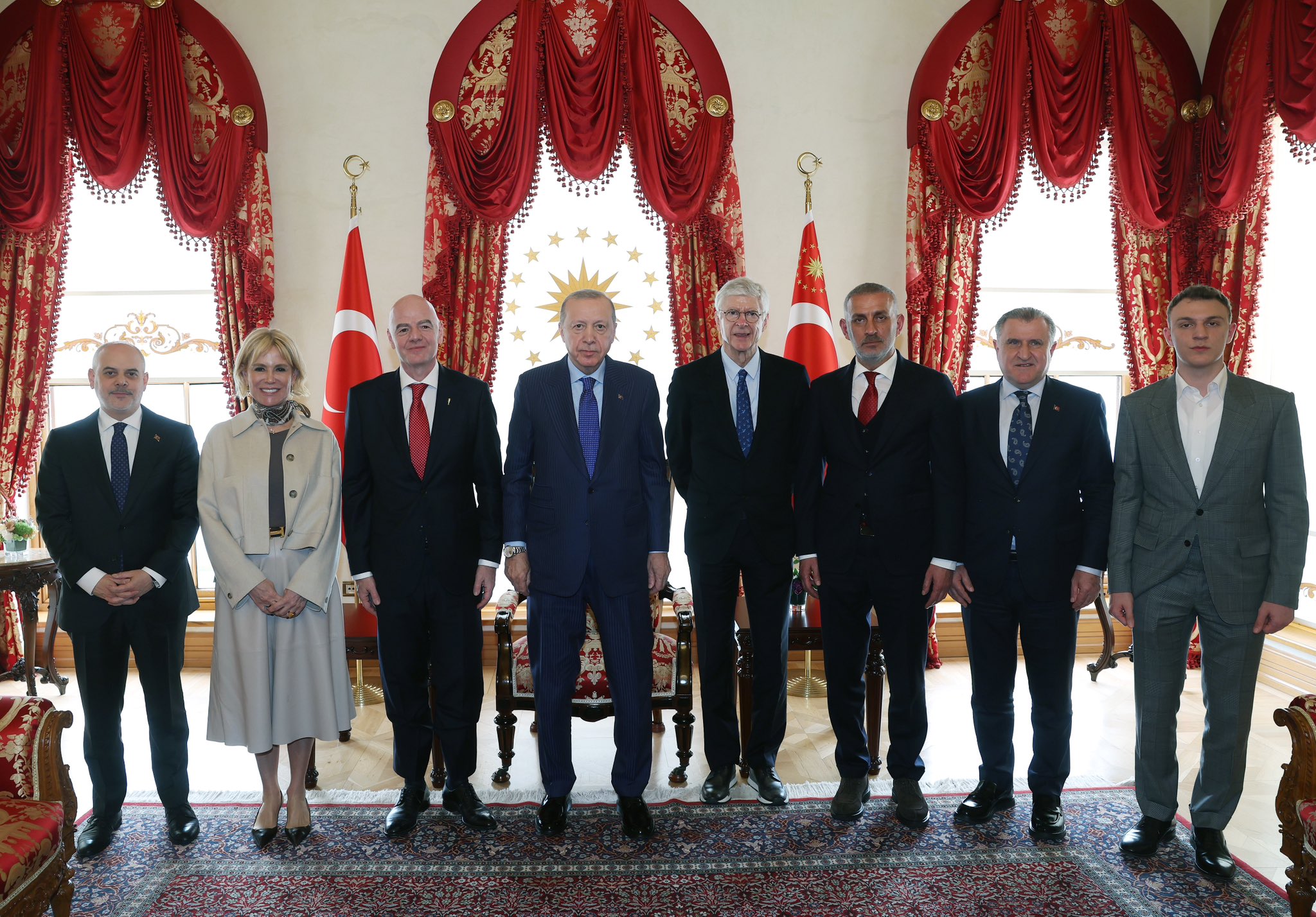 Cumhurbaşkanı Erdoğan, FIFA Başkanı Infantino'yu kabul etti