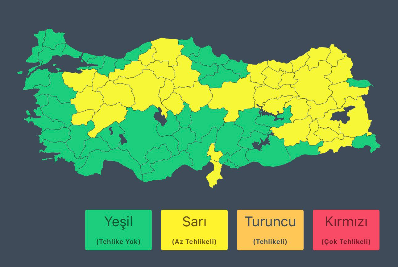 Meteoroloji'den Osmaniye ve Hatay için uyarı