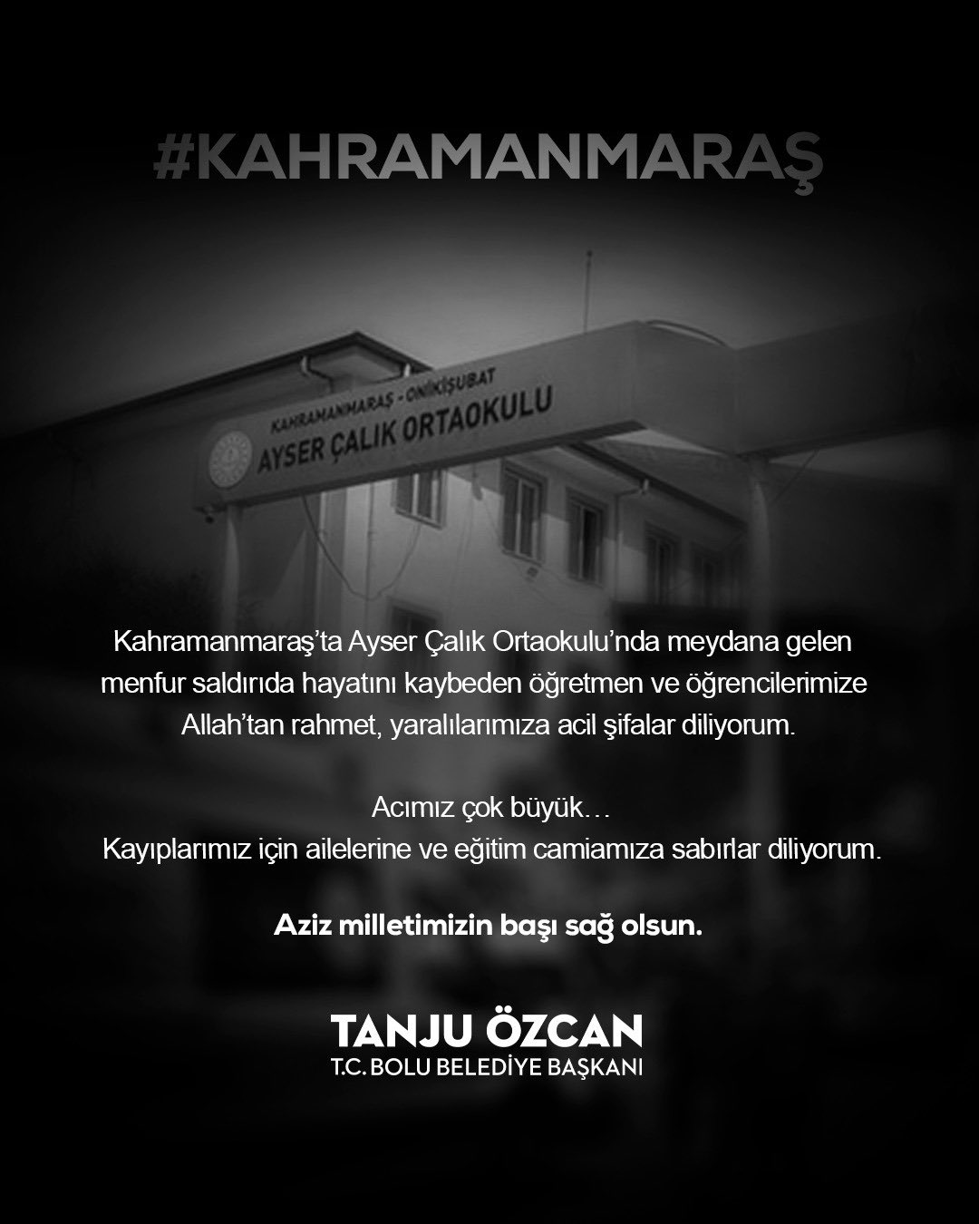 Milletimiz için zor bir gün yaşandı