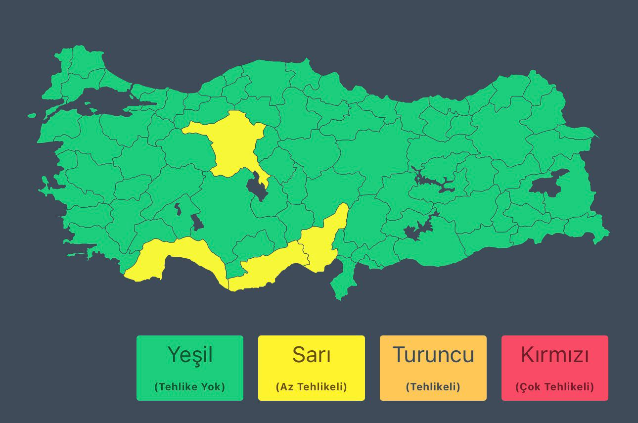 Mersin ve Adana'da şiddetli yağış bekleniyor