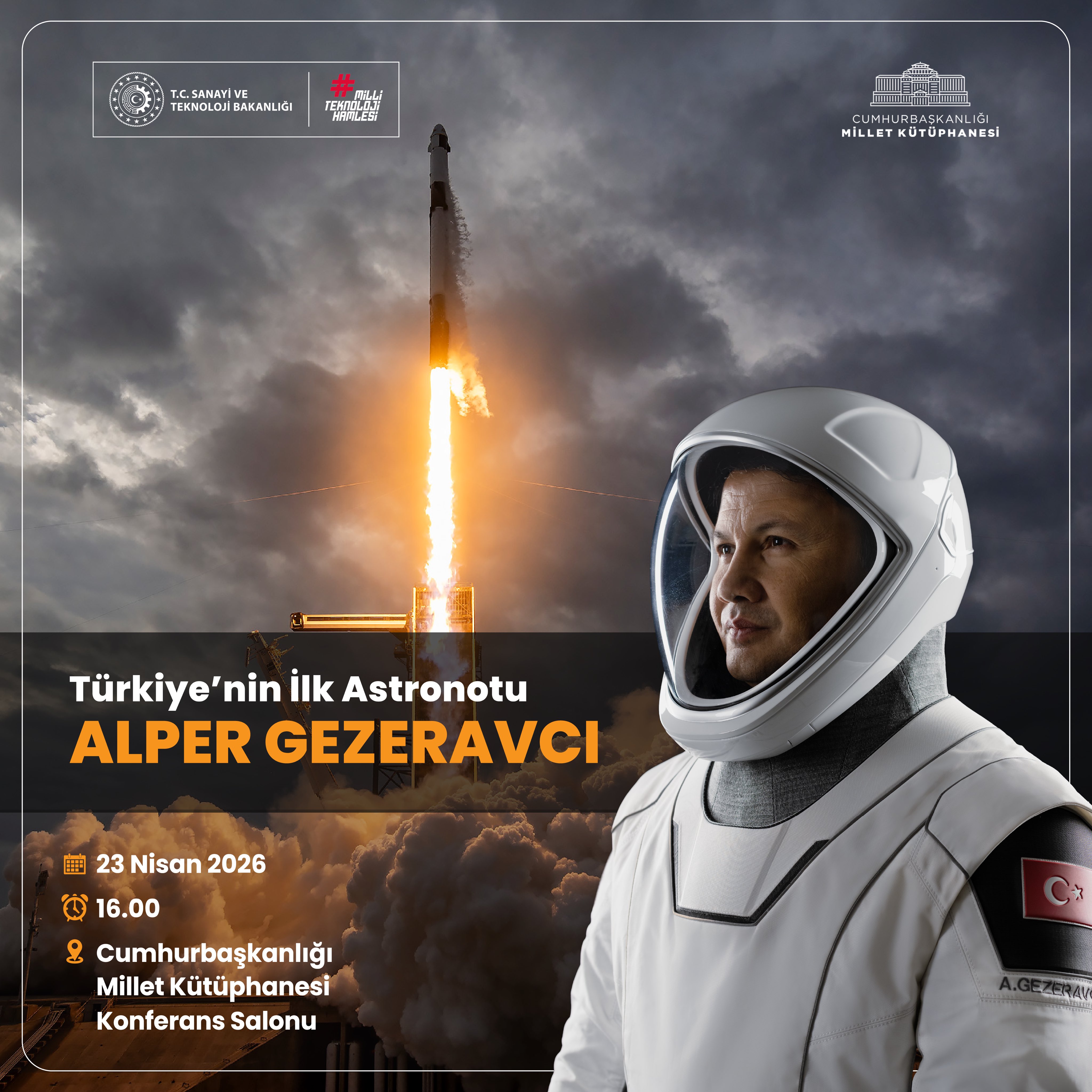 Alper Gezeravcı, 23 Nisan'da uzay deneyimlerini paylaşacak