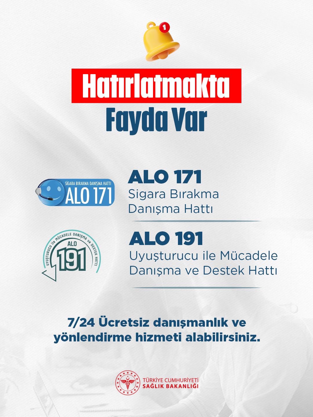 Ücretsiz Danışma Hatları ile Destek Sağlanıyor