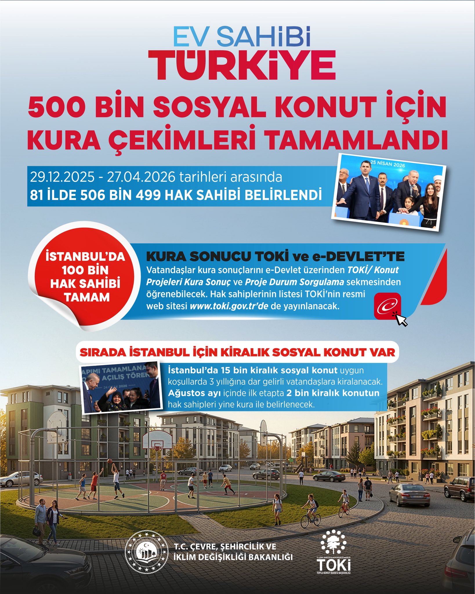 Yüzyılın Konut Projesi'nde ilk aşama tamamlandı