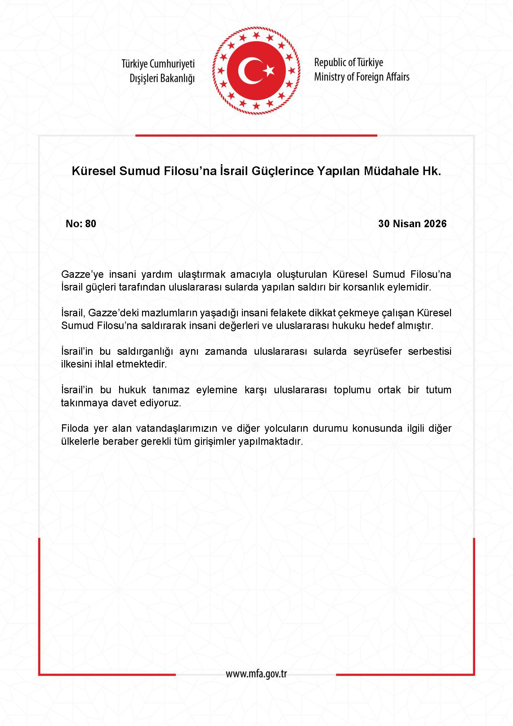 İsrail Güçleri Küresel Özgürlük Filosuna Müdahale Etti