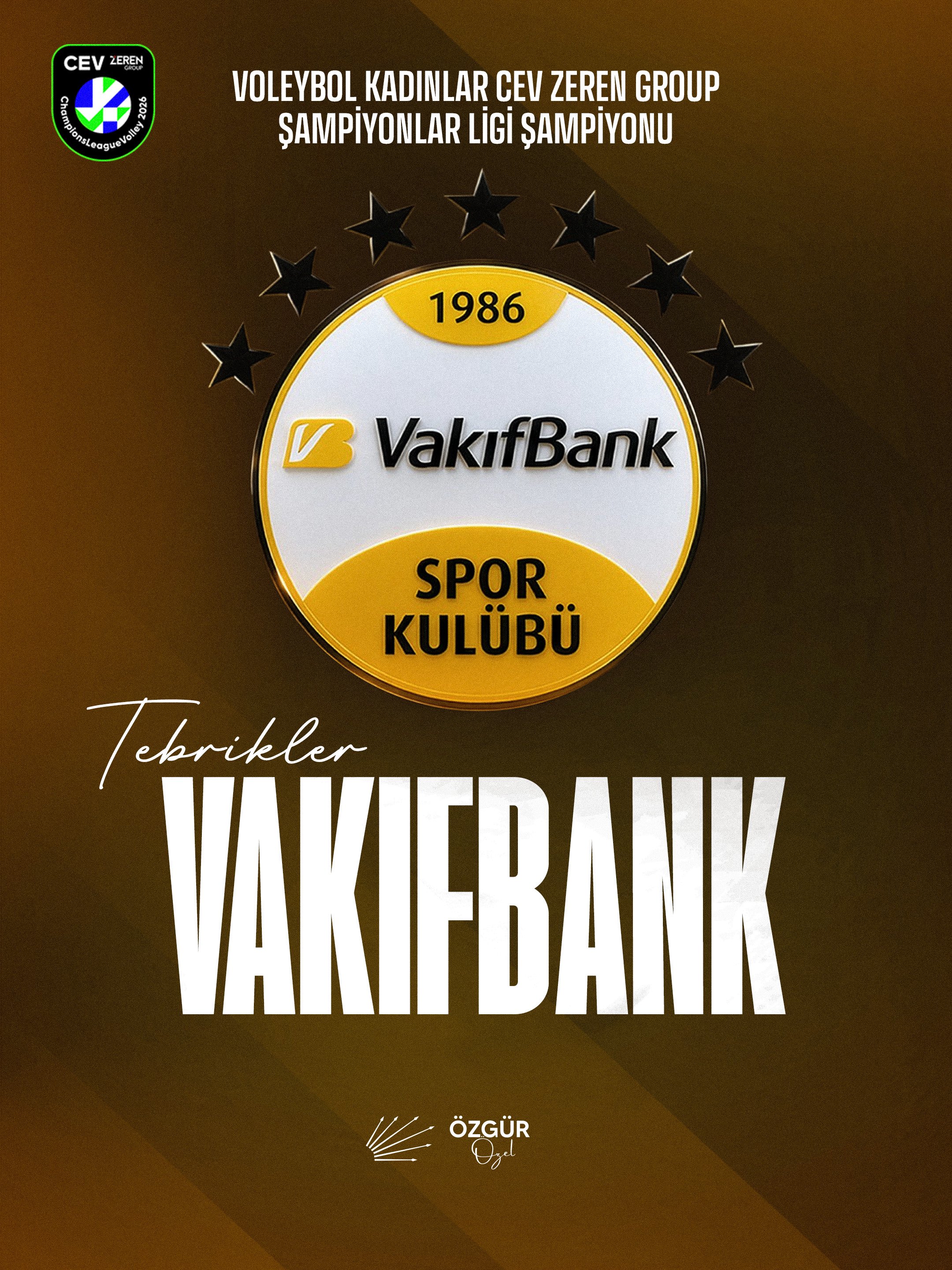 VakıfBank, CEV Şampiyonlar Ligi'nde şampiyon oldu