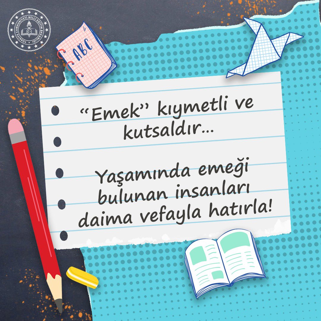 Maarif ailesine sağlıklı ve başarılı bir hafta dileği
