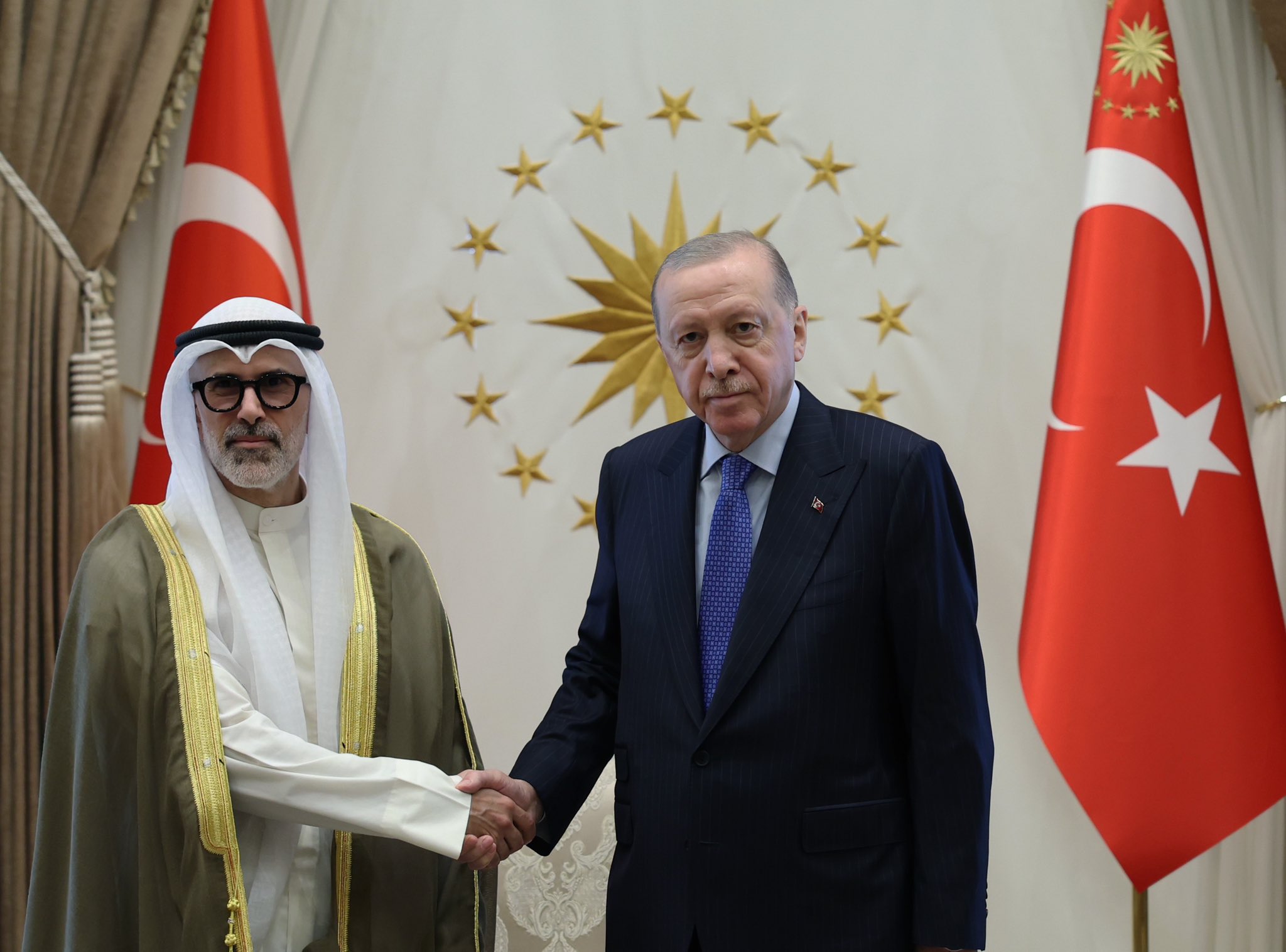 Cumhurbaşkanı Erdoğan, Kuveyt Dışişleri Bakanı'nı kabul etti