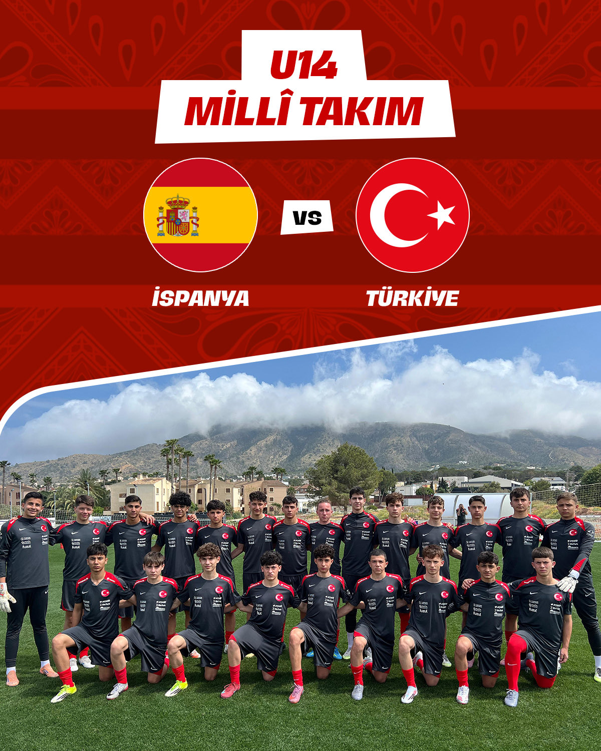 U14 Milli Takım, İspanya ile hazırlık maçında