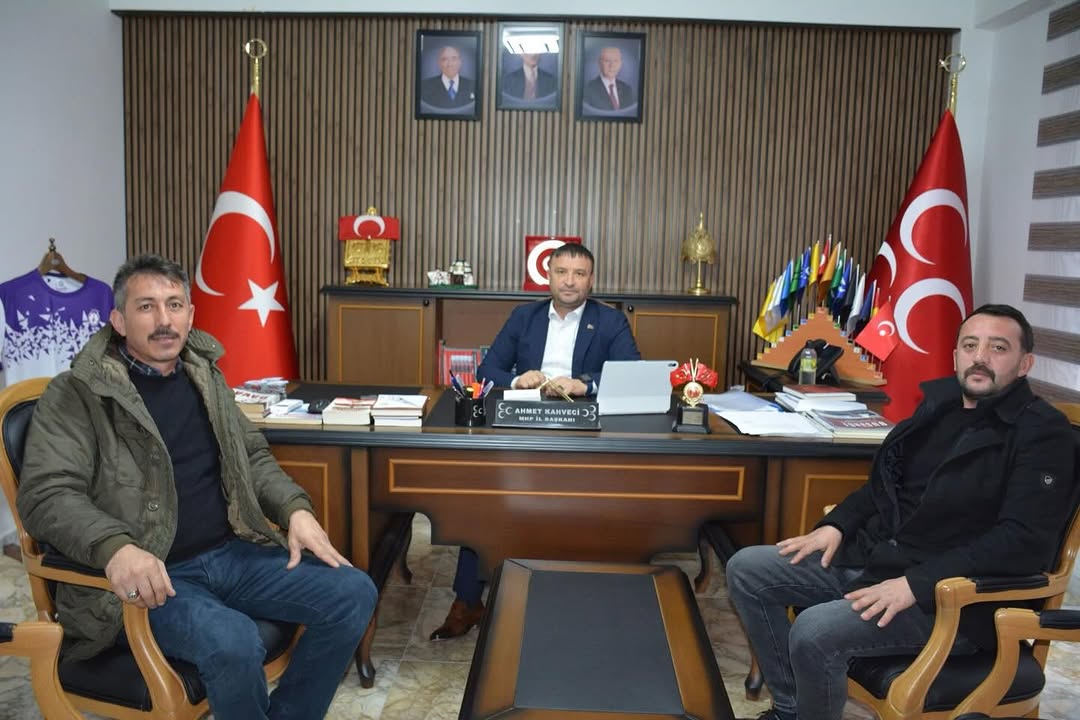 MHP Emirdağ İlçe Başkanı ve Yönetimi, MHP Afyonkarahisar İl Başkanı Ahmet Kahveci'yi Ziyaret Etti