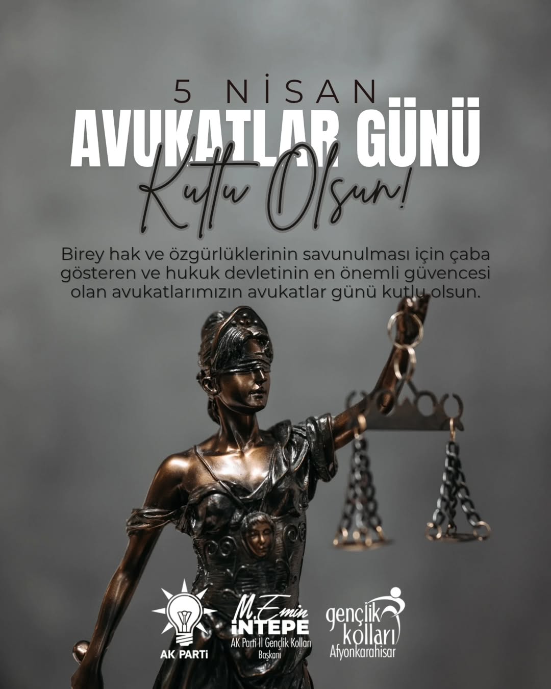 Avukatlar Günü Kutlu Olsun! Birey Hak ve Özgürlüklerinin Savunucusu Avukatlar Unutulmadı
