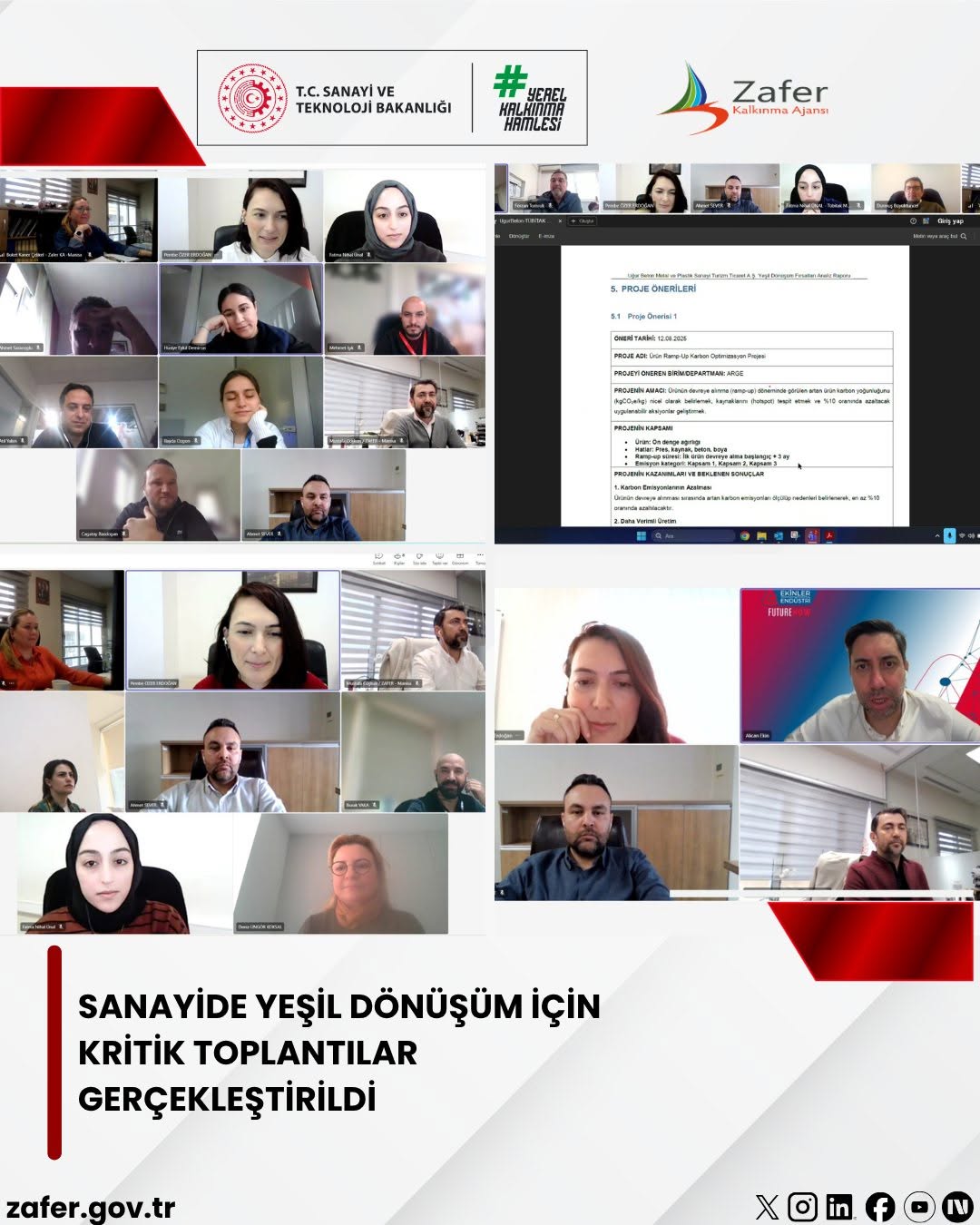 Sanayide Yeşil Dönüşüm İçin Kritik Toplantılar Gerçekleştirildi