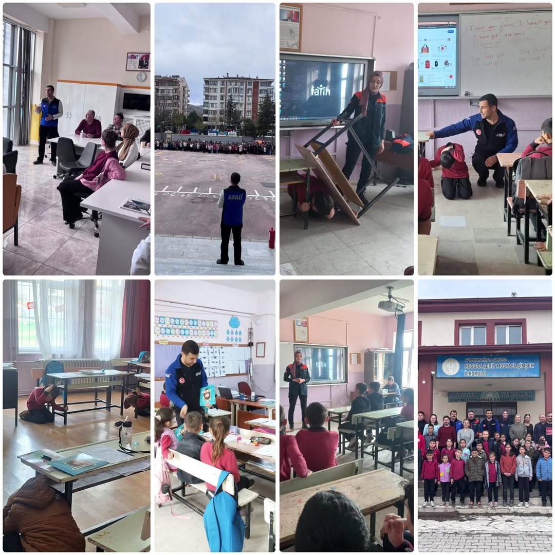 Afet Farkındalık Eğitimi Atatürk İlkokulu ve Kusura Şehit Mustafa Şimşek İlkokulu'nda Verildi