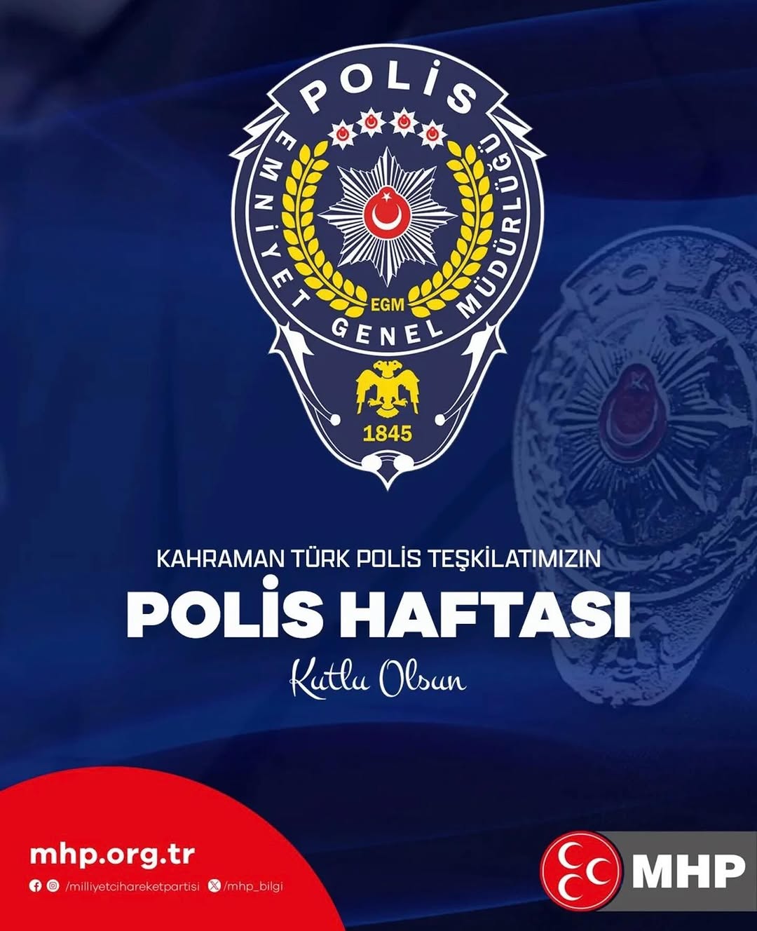 Mhp Afyonkarahisar Milletvekili Mehmet Taytak'tan Polis Haftası Kutlaması
