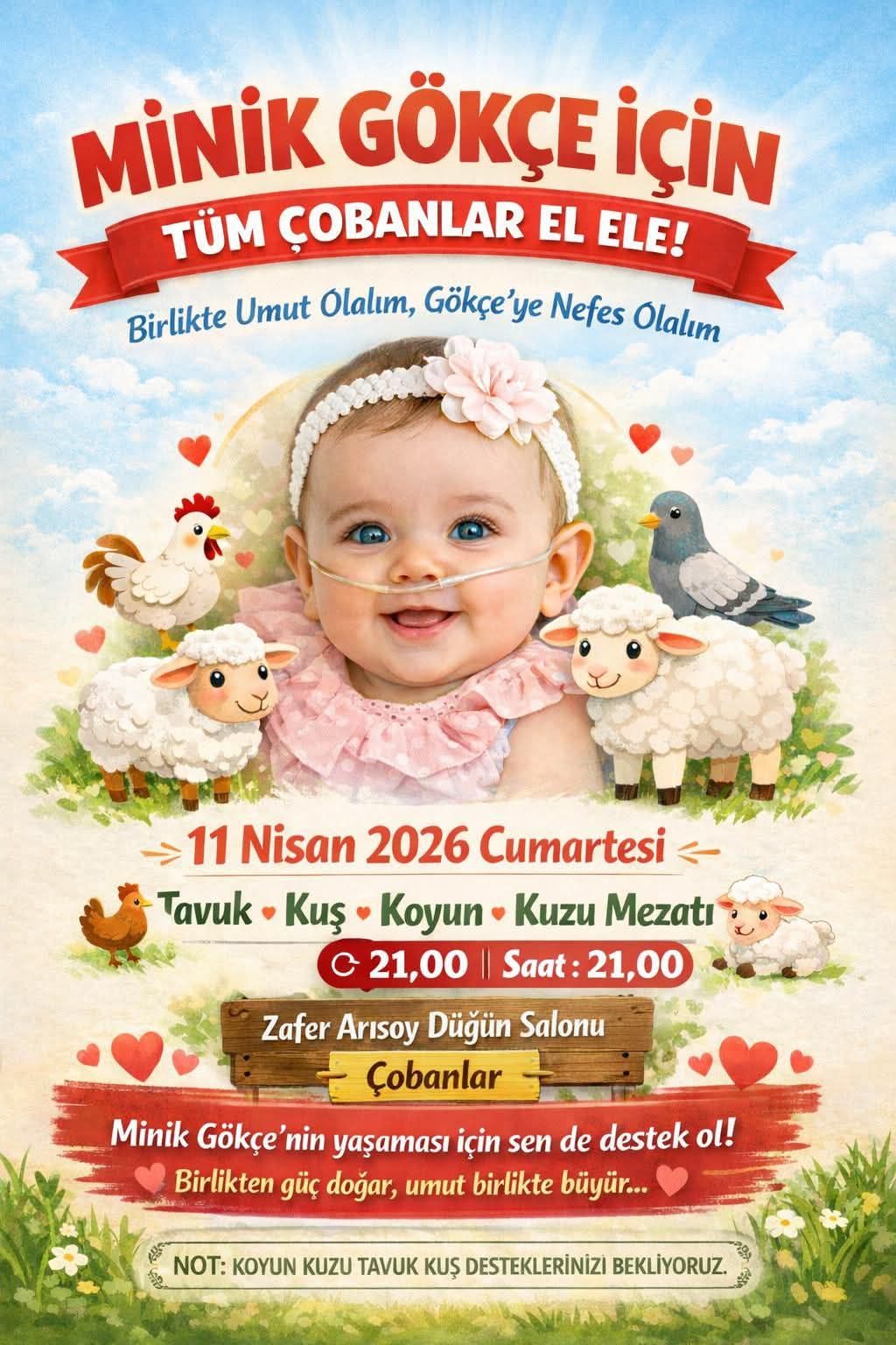 Çobanlar Belediye Başkanı Ali Altuntaş'tan Minik Gökçe İçin Destek Çağrısı