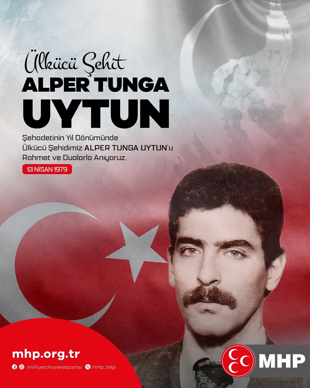 Mhp Afyonkarahisar Milletvekili Mehmet Taytak'tan Ülkücü Şehit Alper Tunga Uytun Paylaşımı