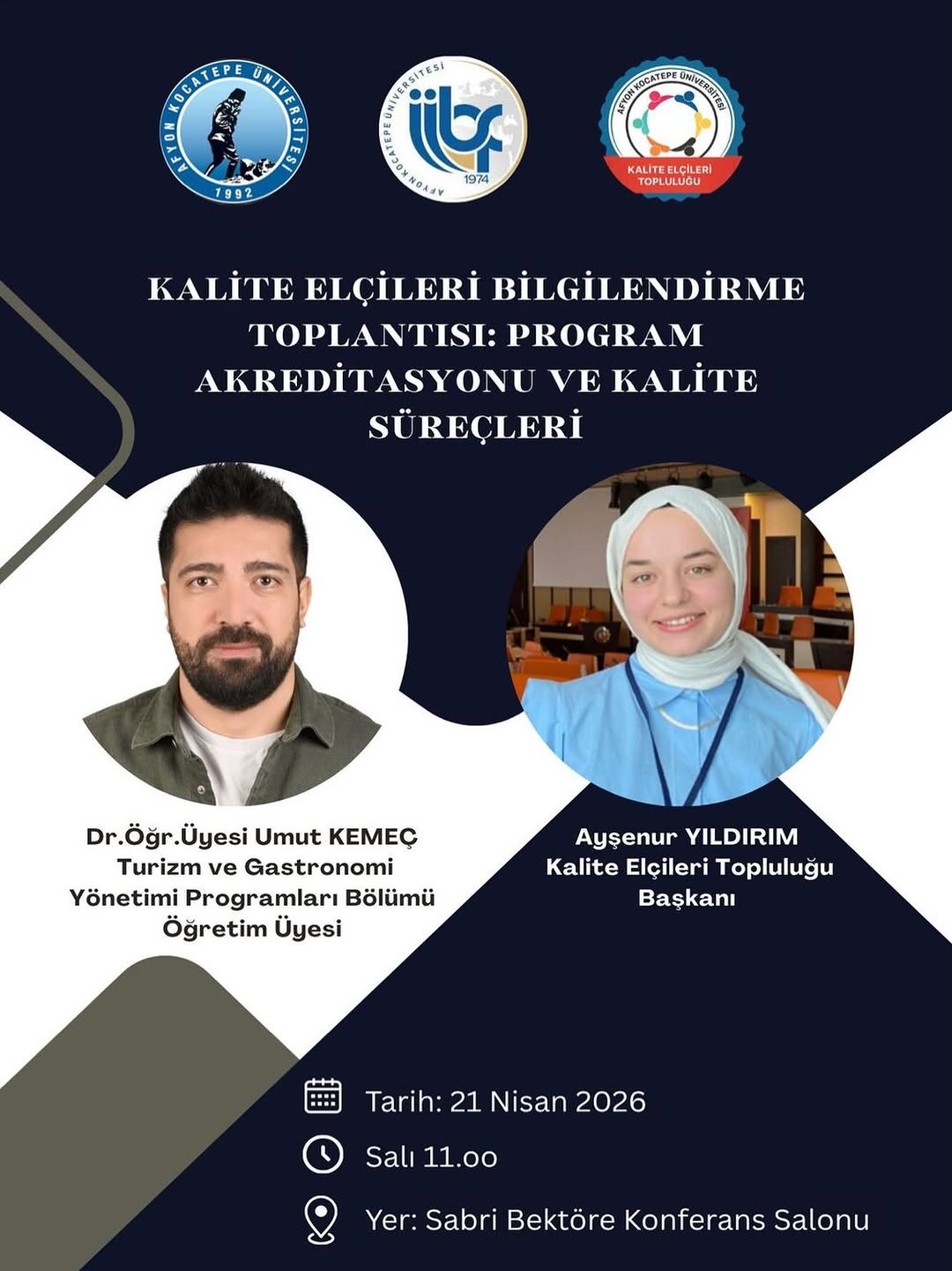 Afyon Kocatepe Üniversitesi'nde Bugün: Kalite Elçileri Bilgilendirme Toplantısı