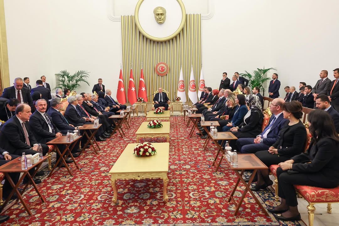 Cumhurbaşkanı Erdoğan ve TBMM Başkanı Kurtulmuş'un 23 Nisan Resepsiyonu