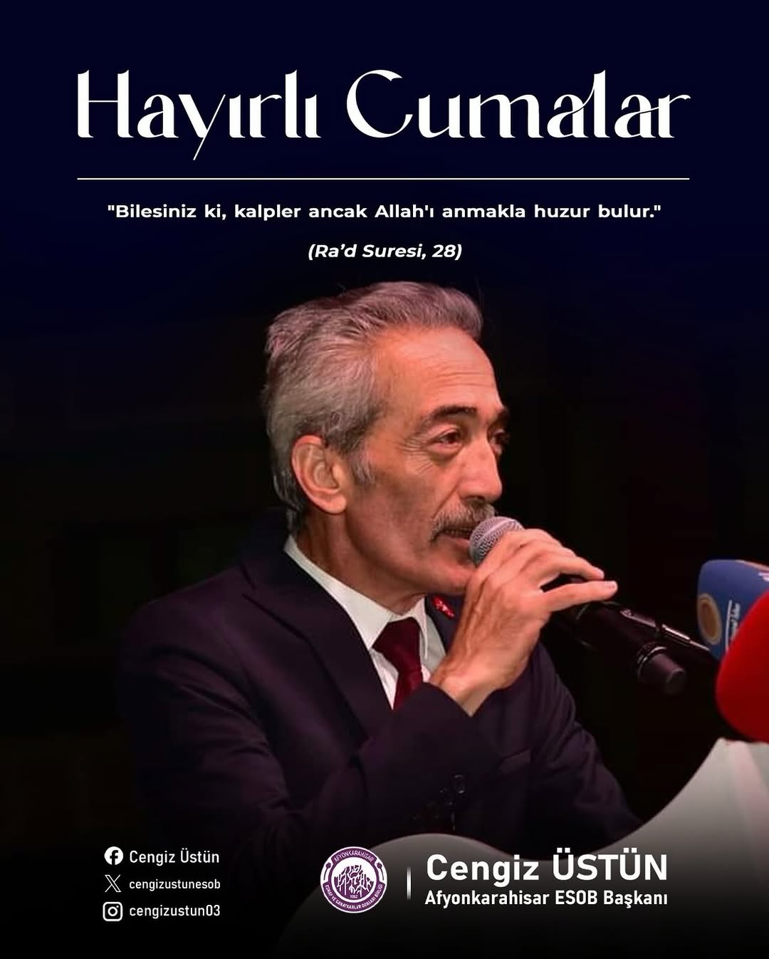 Afyonkarahisar Esnaf Ve Sanatkarlar Odaları Birliği'nden Anlamlı Paylaşım