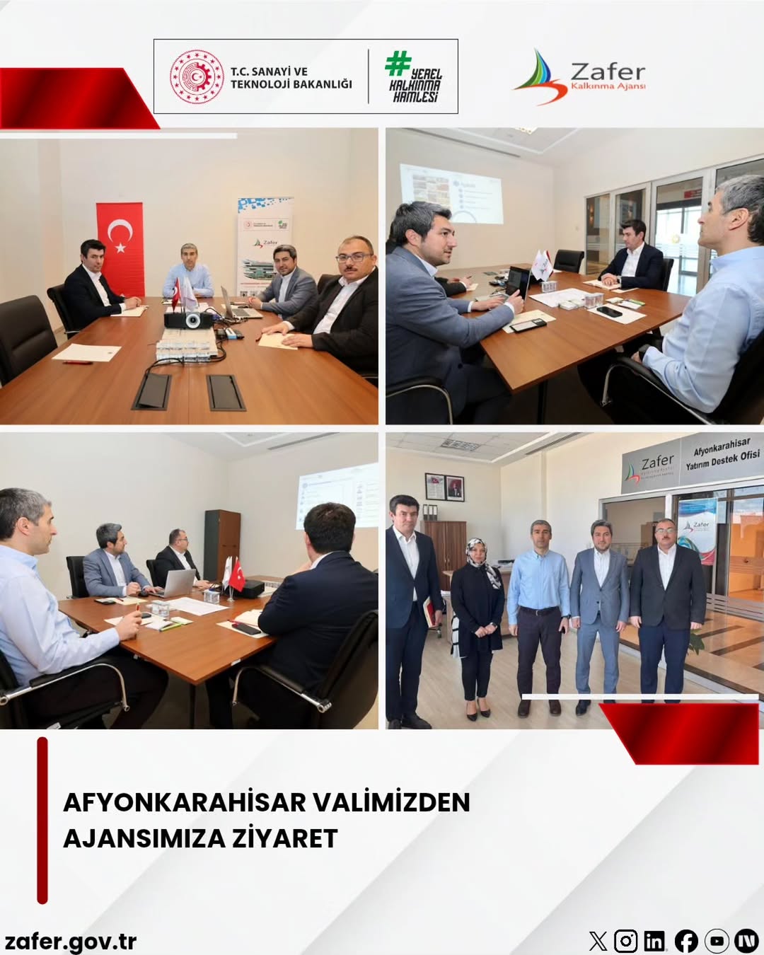 Afyonkarahisar Valisi Dr. Naci Aktaş, Yatırım Destek Ofisini Ziyaret Etti