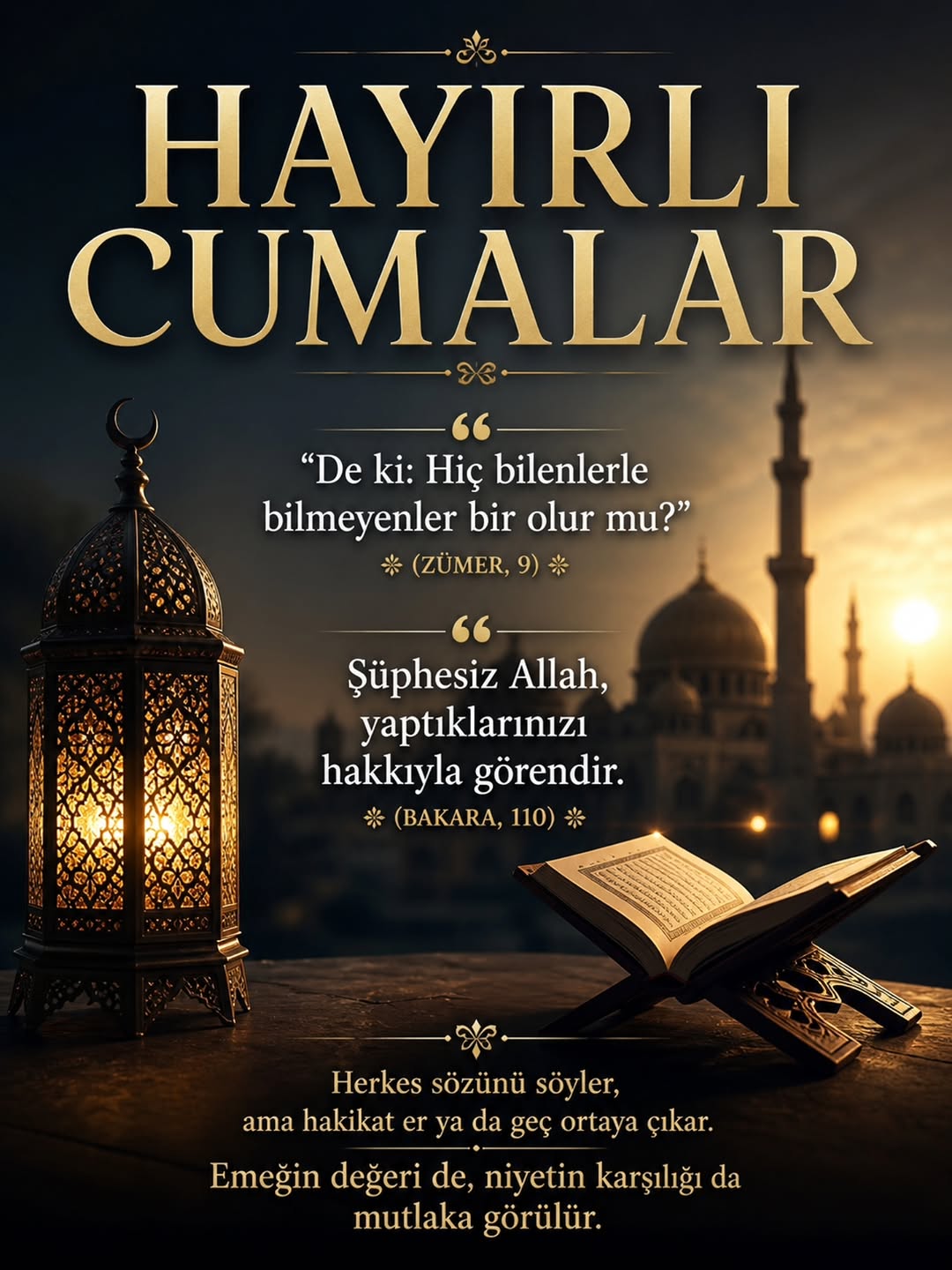 AhmetPaşa Belediye Başkanı Eyüp Yakan'dan HAYIRLI CUMALAR Paylaşımı