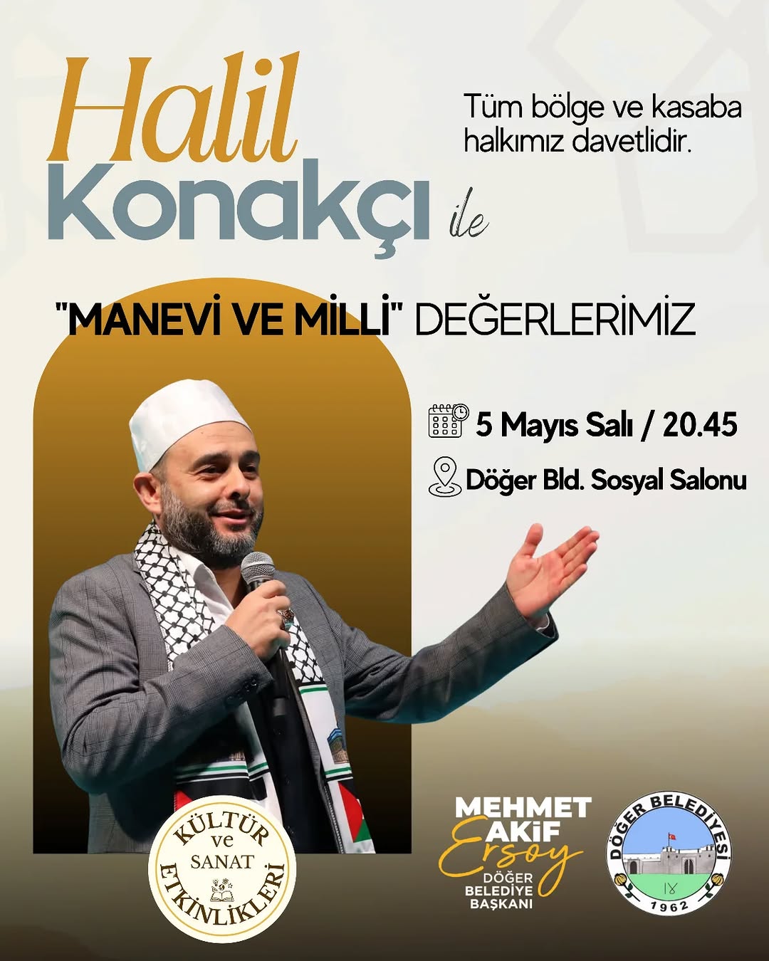 Döğer Belediyesi'nin Sosyal ve Kültürel Programlarına Davet