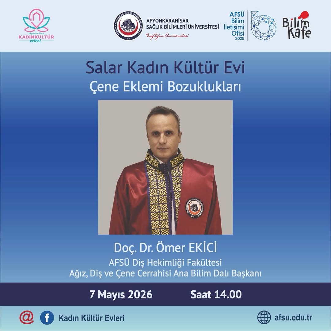 Çene Eklemi Bozuklukları Hakkında Afyonkarahisar Sağlık Bilimleri Üniversitesi Açıklaması
