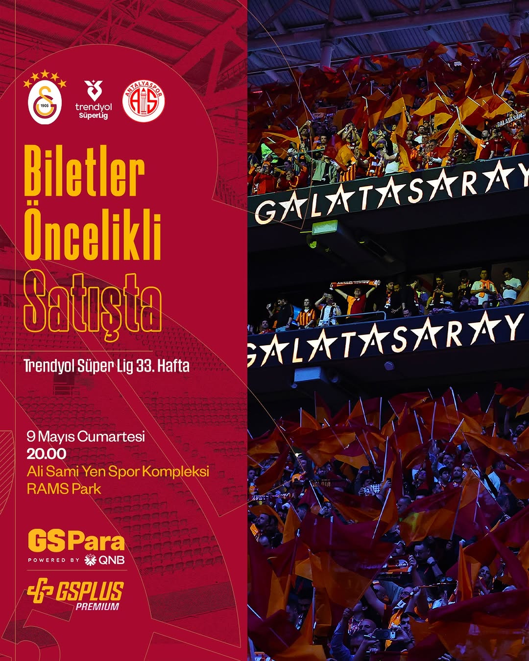 Galatasaray, Antalyaspor Maçı Biletleri Satışta!