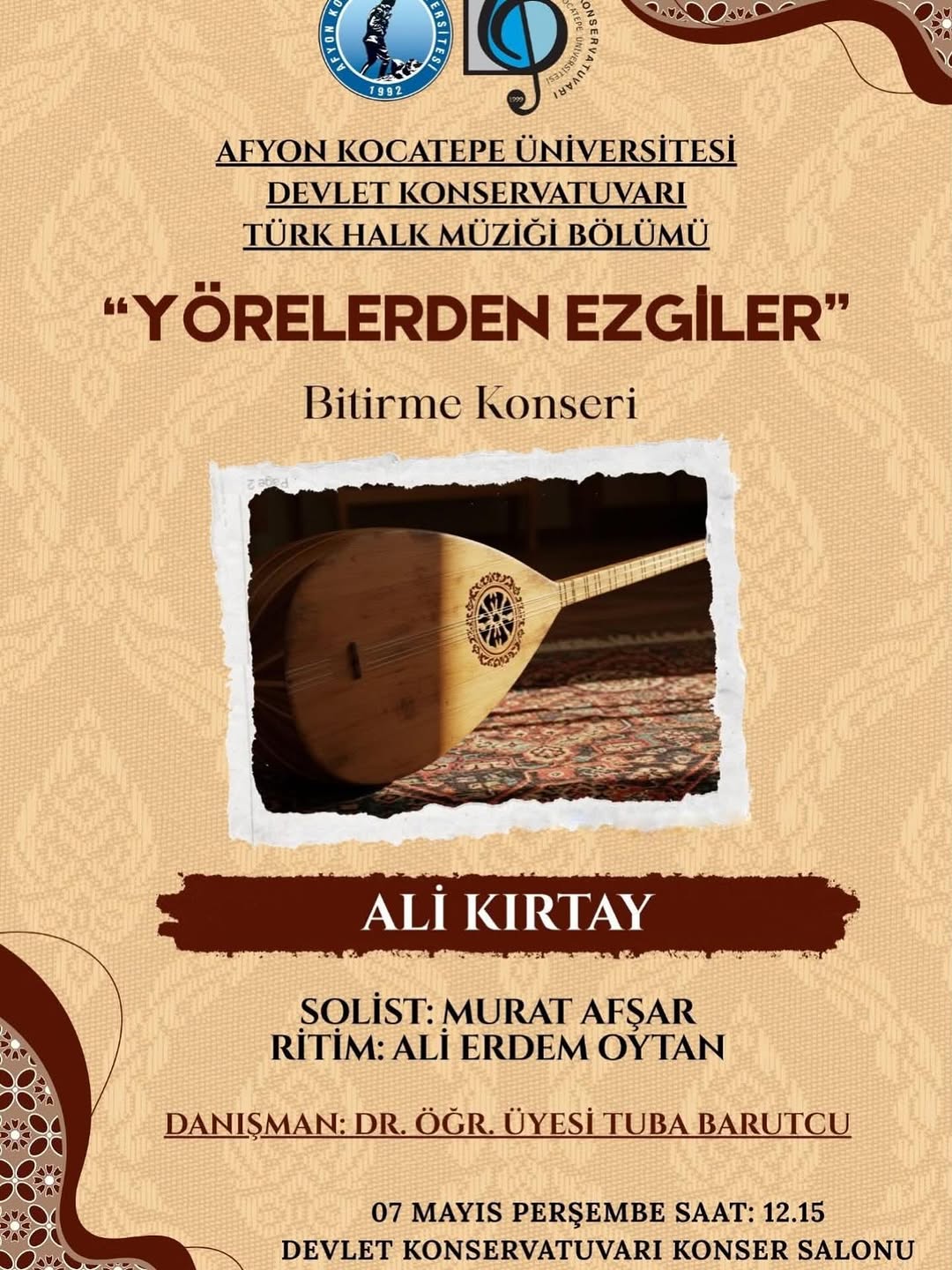 Afyon Kocatepe Üniversitesi'nde Bugün: Yörelerden Ezgiler Konseri