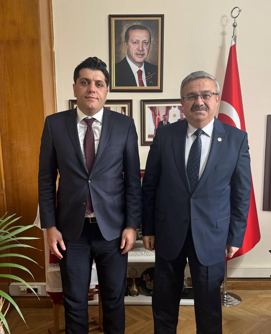 Ak Parti Afyonkarahisar Milletvekili İbrahim Yurdunuseven'den Başmakçı Kaymakamı Bilal Çelik'e TBMM Ziyareti