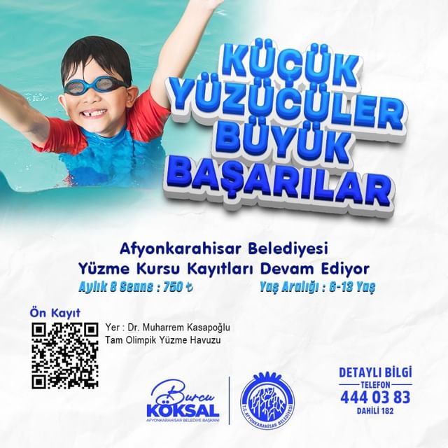 Küçük Yüzücülerden Büyük Başarılar: Yüzme Kursuna Kayıtlar Devam Ediyor