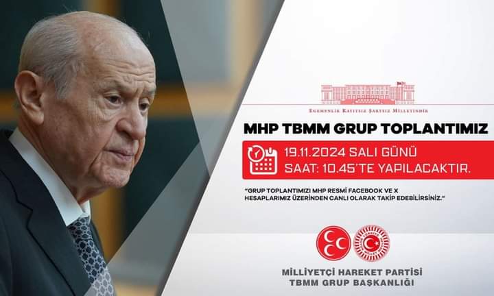 TBMM'de MHP Grup Toplantısı Yarın Yapılacak