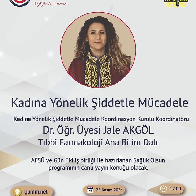 Dr. Jale Akgöl, Sağlık Olsun Programına Konuk Olacak