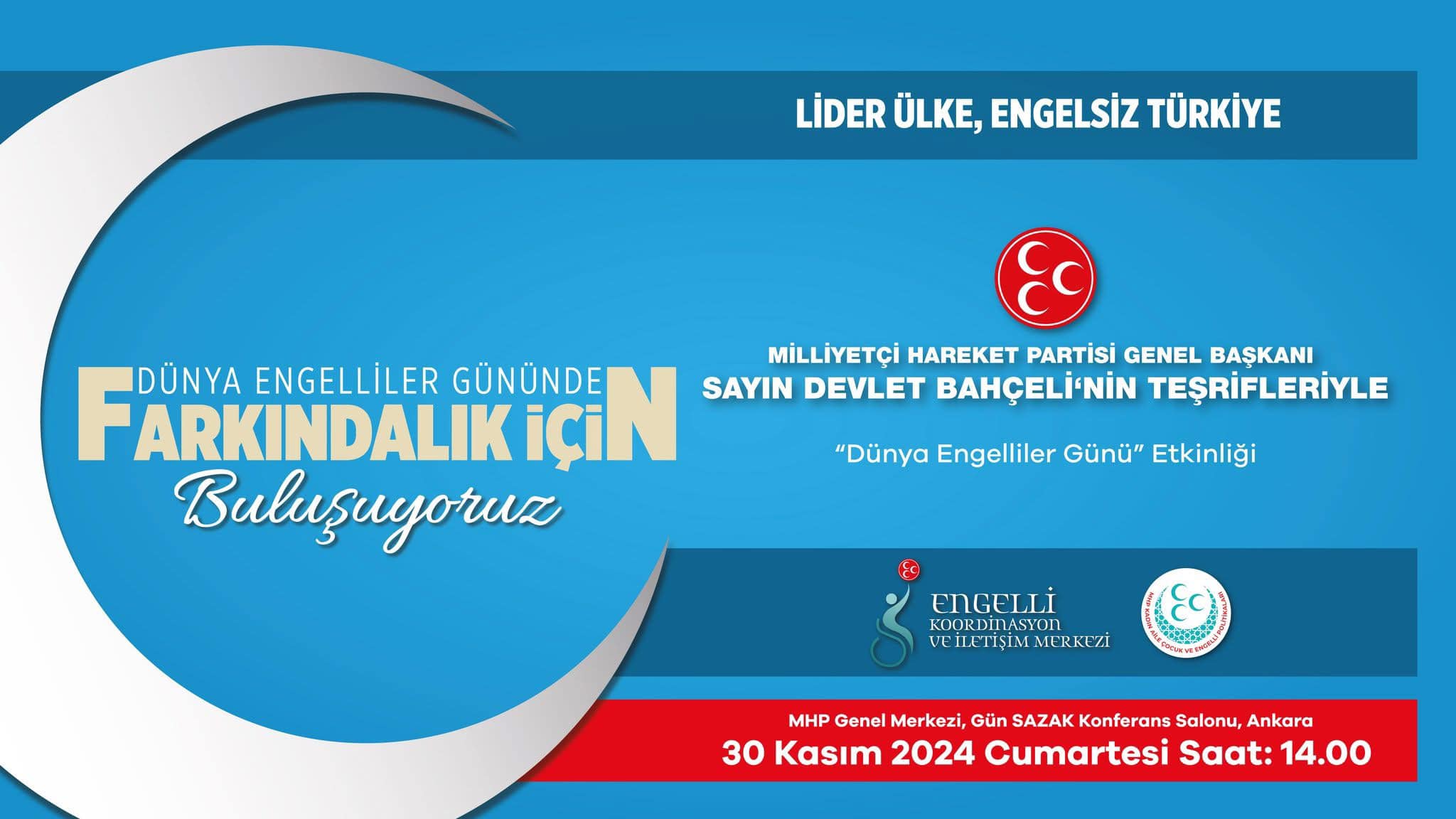 Bahçeli'den Dünya Engelliler Gününe Özel Buluşma