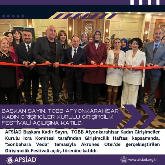 Afyonkarahisar'da Girişimcilik Festivali Heyecanı