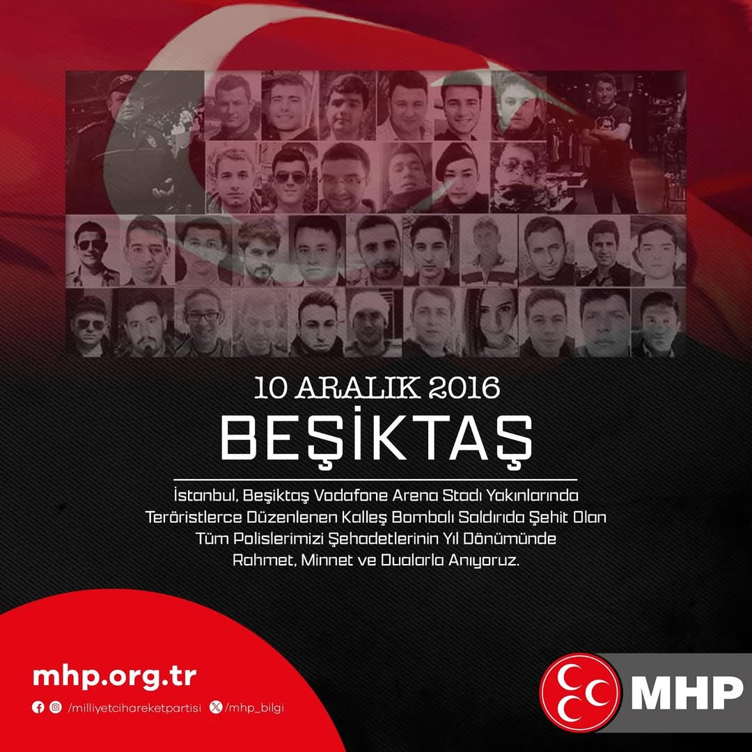 Beşiktaş Şehitleri Dualarla Anılıyor