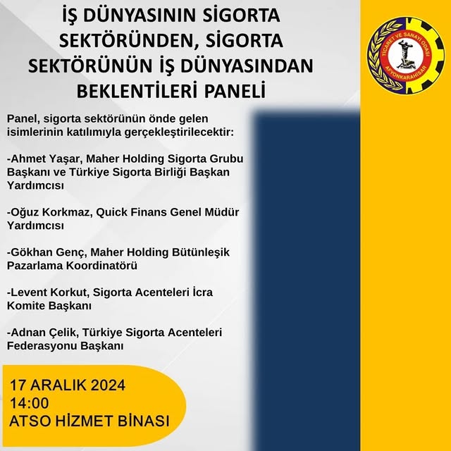 Sigorta Sektörü ve İş Dünyası Afyonkarahisar'da Buluşuyor