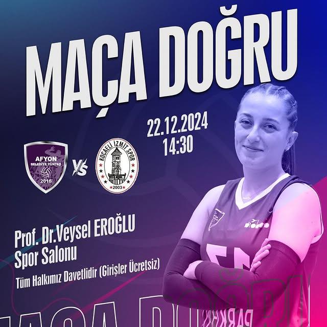 Afyon Belediye Yüntaş Voleybol, Kocaeli İzmit Spor'u Ağırlıyor