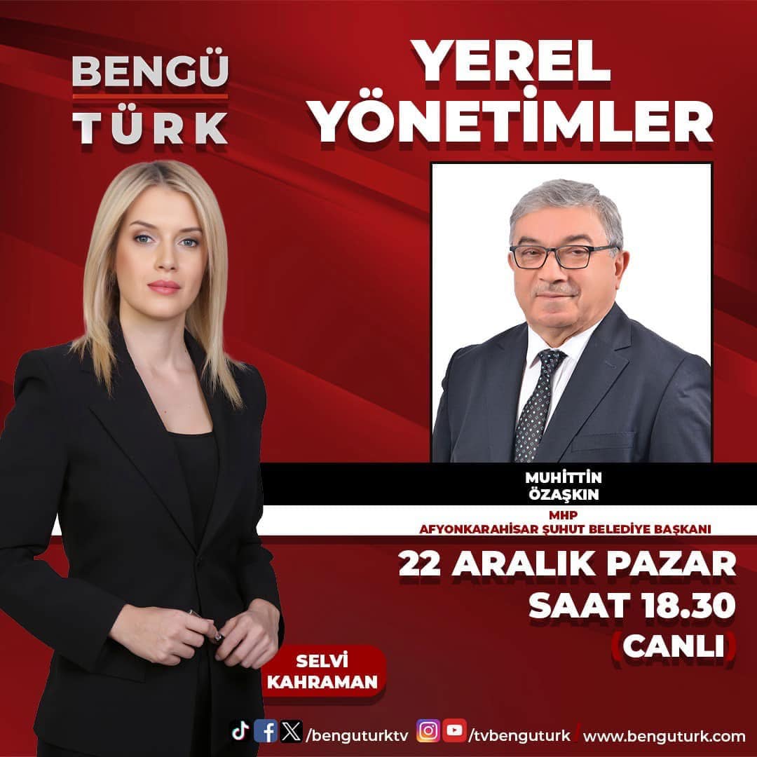 Başkan Özaşkın Bengütürk TV'de Canlı Yayına Katılıyor