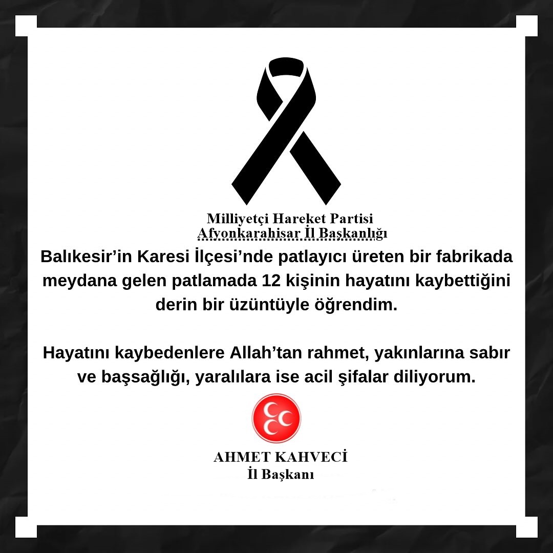 Balıkesir'deki Fabrika Patlamasında Acı Kayıp