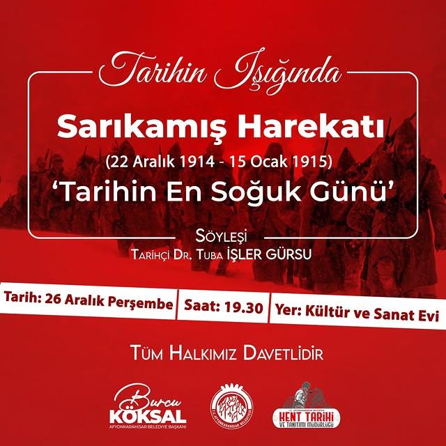 Sarıkamış Harekatı'nın Unutulmaz Anıları Tarihseverlerle Buluşuyor