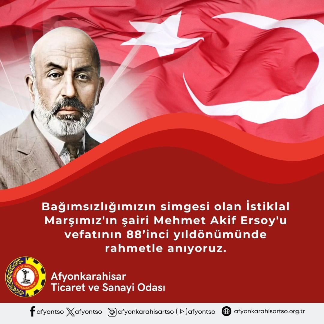 Mehmet Akif Ersoy'u Rahmetle Anıyoruz