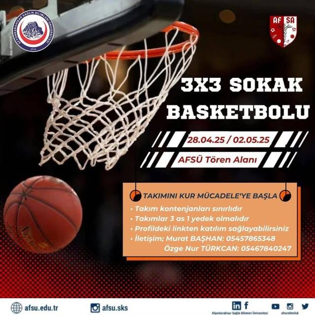 Afyonkarahisar Sağlık Bilimleri Üniversitesi'nde Basketbol Coşkusu: 33 Sokak Turnuvası Başladı