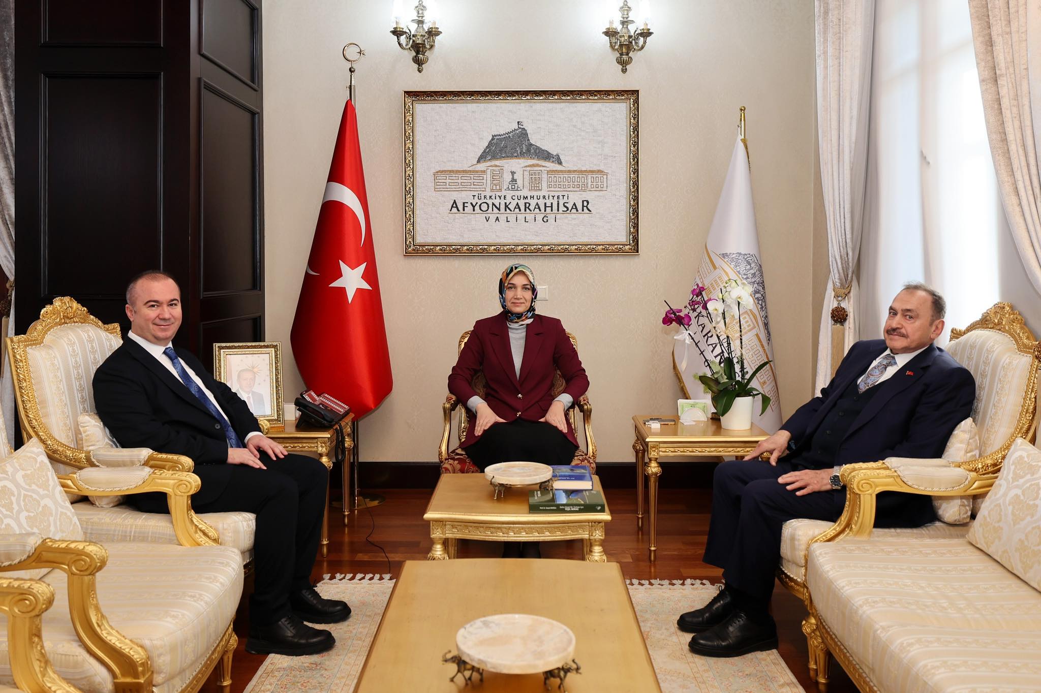 Afyonkarahisar Valisi Yiğitbaşı, Eski Bakan Eroğlu ve İş İnsanını Ağırladı