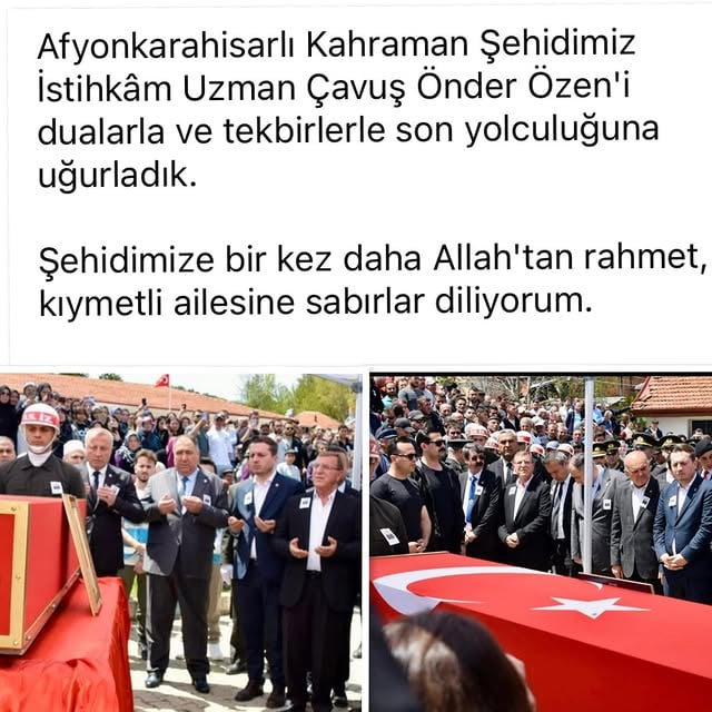 Gelecek Partisi, Şehit için El Yordamıyla Veda Etti