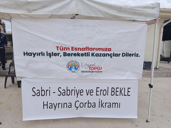 Dinar'da Pazarcı Esnafına Sıcak Çorbayla Moral