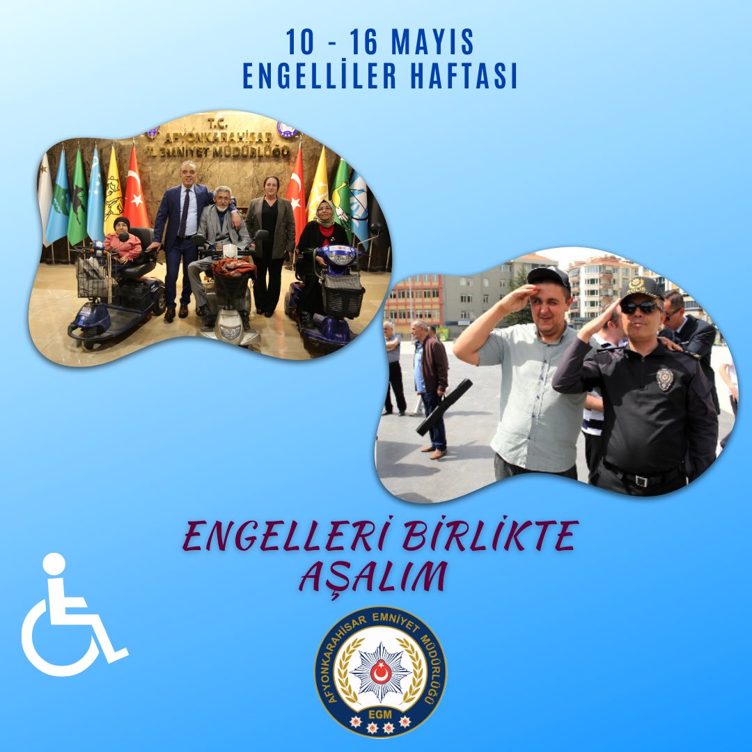 Sevgi Engelleri Aşar: Afyonkarahisar Emniyeti'nden Engelliler Haftası Mesajı