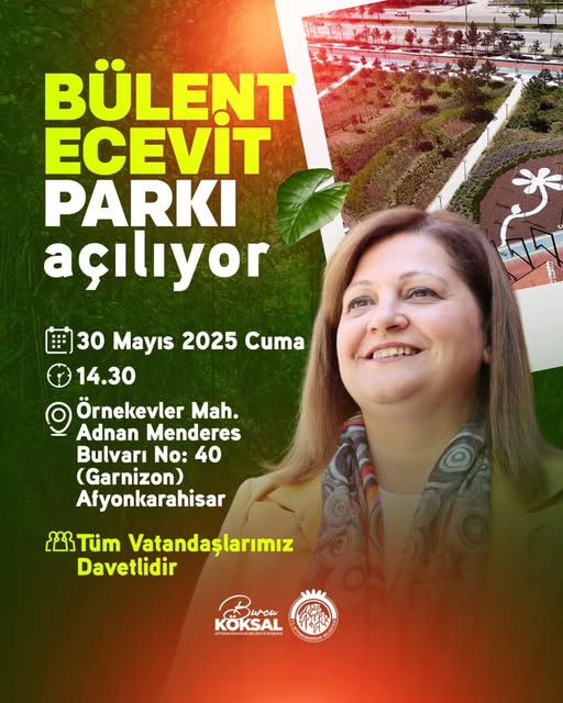 Afyonkarahisar'a Yeni Yaşam Alanı: Bülent Ecevit Parkı Açılıyor