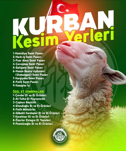 Afyonkarahisar'da Kurban Kesim Yerleri Belirlendi