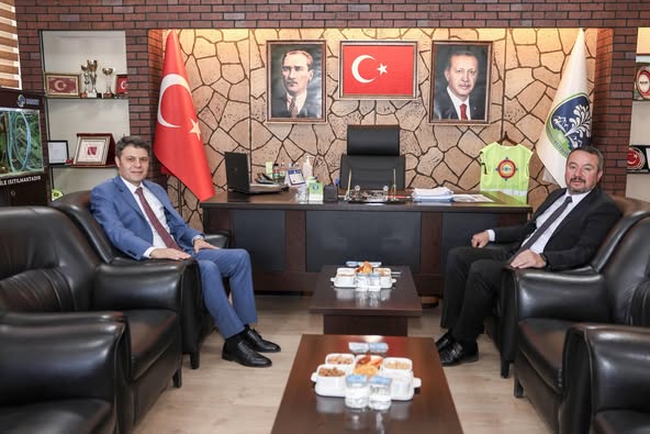 Sandıklı Kaymakamı Çengel'den Belediye Başkanı Öztaş'a Veda Ziyareti